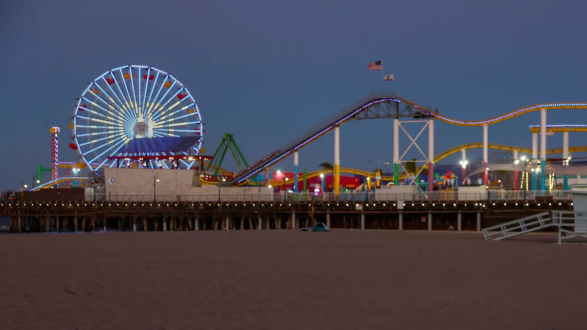 Playa de Santa Mónica en California